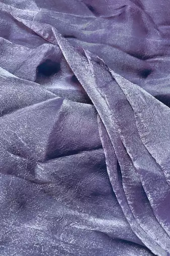 Purple poly chiffon saree