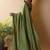 Olive silk cotton saree with blouse piece