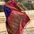 Purple ethnic motifs zari silk blend paithani saree