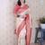 Cream ethnic motifs zari silk blend heavy work banarasi saree