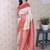 Cream ethnic motifs zari silk blend heavy work banarasi saree
