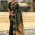 Green woven design zari silk blend designer banarasi saree