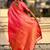 Pink woven design zari silk blend designer banarasi saree