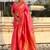 Pink woven design zari silk blend designer banarasi saree
