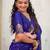 Purple woven design zari silk blend designer banarasi saree