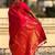 Pink woven design zari banarasi saree with blouse piece