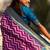 Purple woven design zari banarasi saree with blouse piece