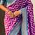 Purple woven design zari banarasi saree with blouse piece