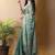 Sea green saree with blouse piece