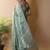 Sea green saree with blouse piece