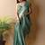 Sea green saree with blouse piece