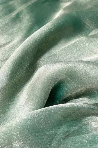 Sea green saree with blouse piece