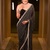 Black Embroidery And sequin Work Georgette Saree