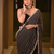 Black Embroidery And sequin Work Georgette Saree