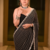 Black Embroidery And sequin Work Georgette Saree