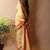 Yellow silk cotton saree with blouse piece