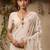 Off white cream woven design cotton linen soft silk saree