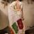 Off white cream woven design cotton linen soft silk saree