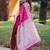 Magenta ethnic motifs zari silk blend heavy work banarasi saree