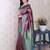 Purple ethnic motifs zari silk blend banarasi saree