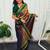 Grey grey woven design ready to wear banarasi saree