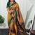 Grey grey woven design ready to wear banarasi saree