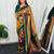 Grey grey woven design ready to wear banarasi saree