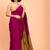Magenta khadi saree