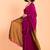 Magenta khadi saree