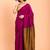 Magenta khadi saree