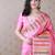 Pink woven design zari silk blend handloom kanjeevaram saree