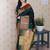 Green woven design zari silk blend handloom kanjeevaram saree