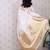 Cream zari silk blend handloom kanjeevaram saree