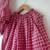 Pink hand block printed cotton top and pallazo set