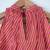 Pink and yellow hand block printed cotton choli and skirt lehenga set