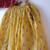 Pink and yellow hand block printed cotton choli and skirt lehenga set