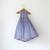 Purple hand block printed cotton maxi frock dress