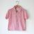 Pink hand block printed cotton shirt