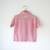 Pink hand block printed cotton shirt