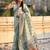 Green women floral embroidered silk blend designer banarasi saree