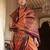 Orange striped woven design zari tussar saree