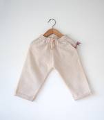 Off white handwoven pajama pant