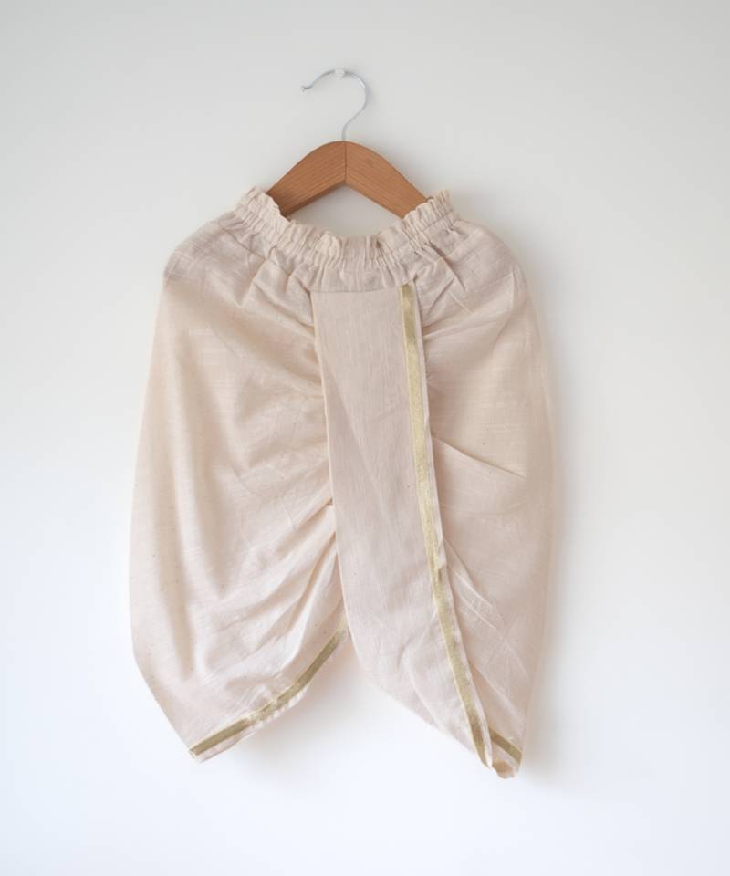White infant handwoven dhoti