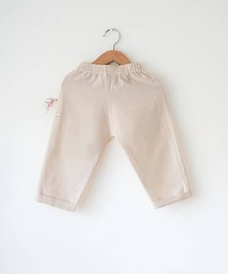 Off white handwoven pajama pant 2