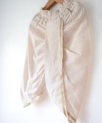 White infant handwoven dhoti 2
