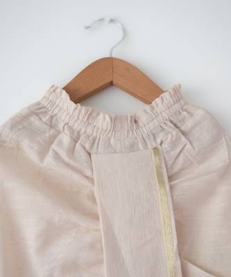 White infant handwoven dhoti 3