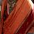 Orange striped zari tussar saree