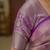 Purple magenta kanchipuram silk zari weaving matching blouse piece & sarees
