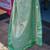 Sea green teal kanchipuram silk zari weaving matching blouse piece & sarees