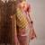 Mustard woven design zari banarasi saree